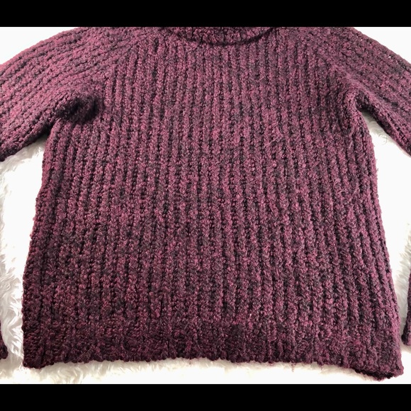 THEORY WOMENS ALPACA SWEATER BURGUNDY WINE S - Picture 6 of 15